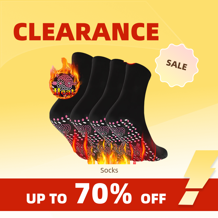 Thermal Sock Wool - Clearance_1-10pairs 전기석 자체 발열 양말 겨울