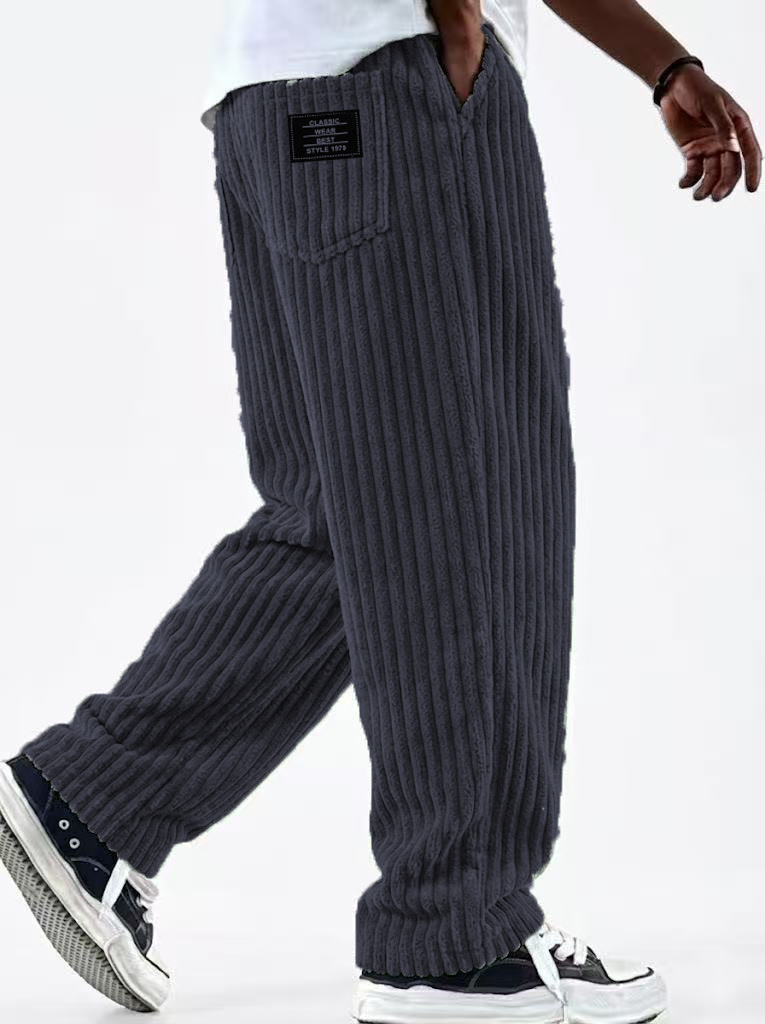 Corduroy Pant Warm - 겨울 코듀로이 바지 남성용 신상 패션