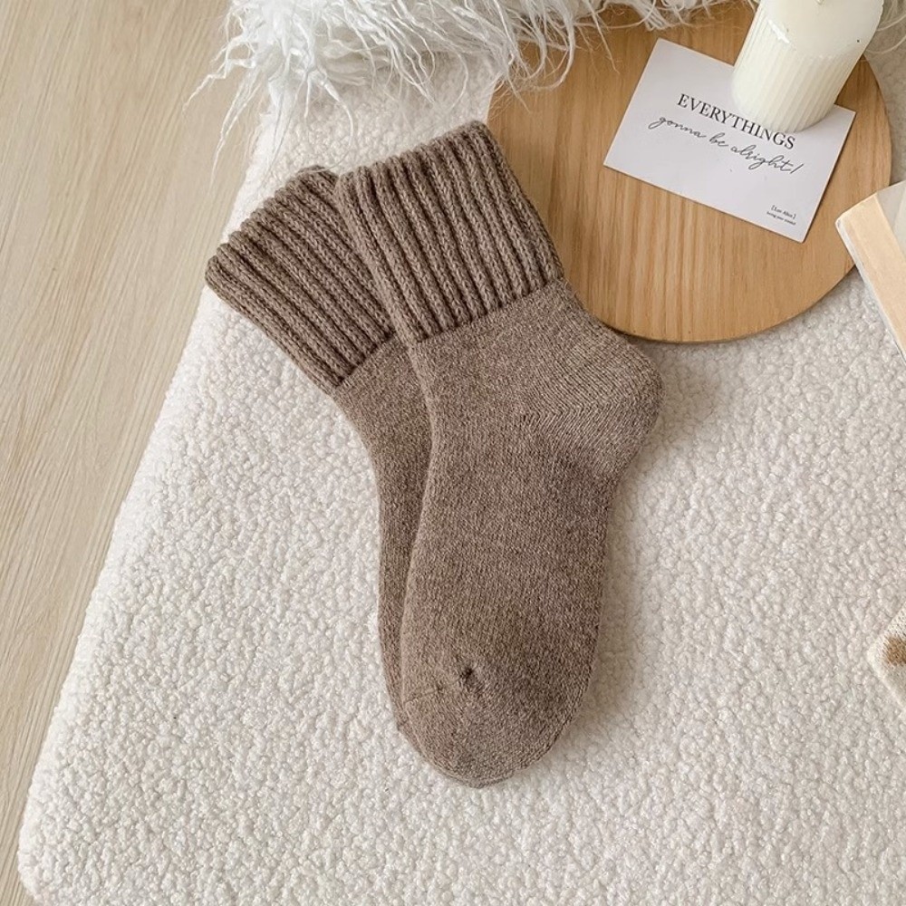 창의적인 단색 두꺼운 양모 양말 편안한 초두꺼운 겨울  - Thermal Sock Wool 리뷰 및 가격