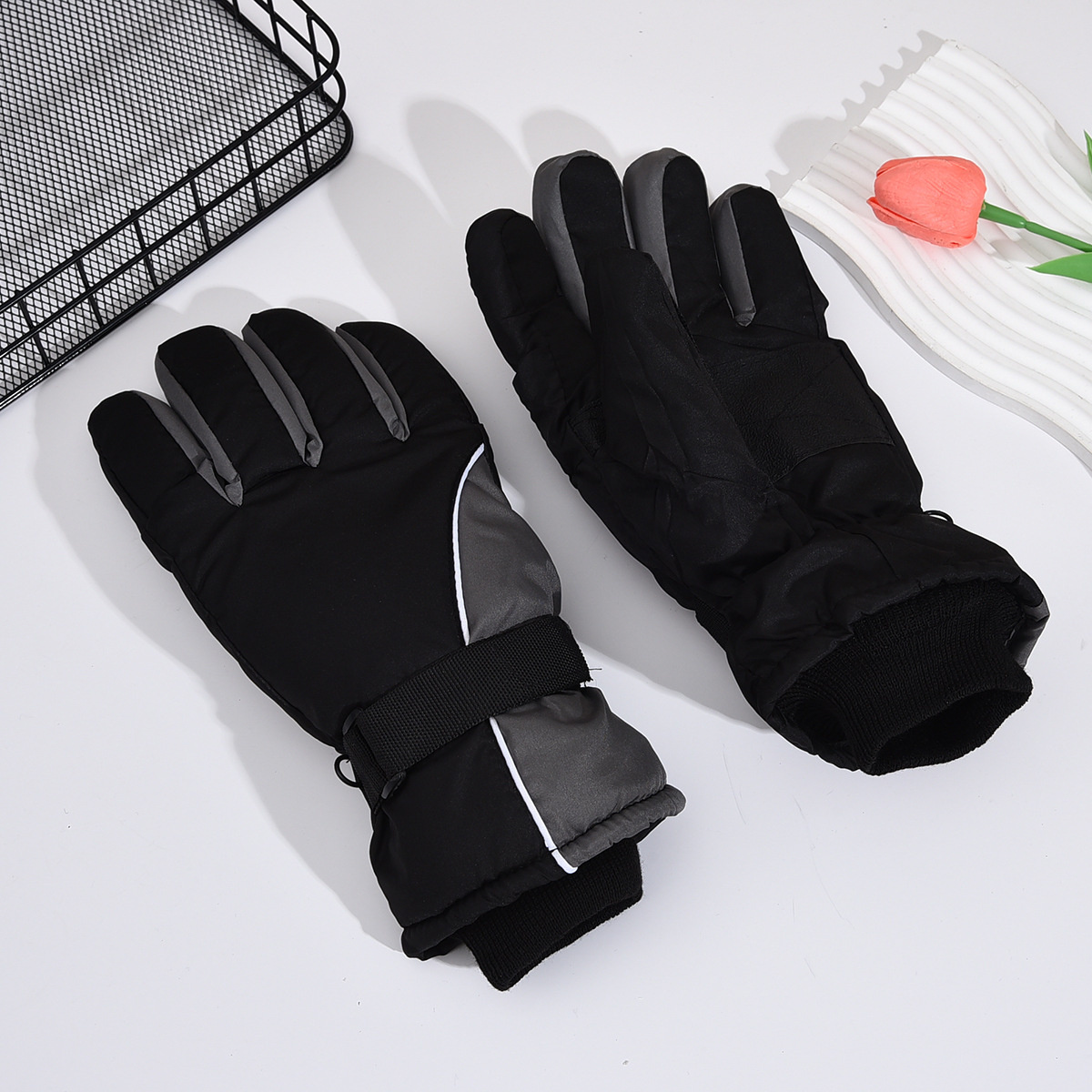 패션 방풍 스키 장갑 미끄럼 방지 방수 겨울 장갑 두꺼 - Touch Screen Gloves 리뷰 및 가격