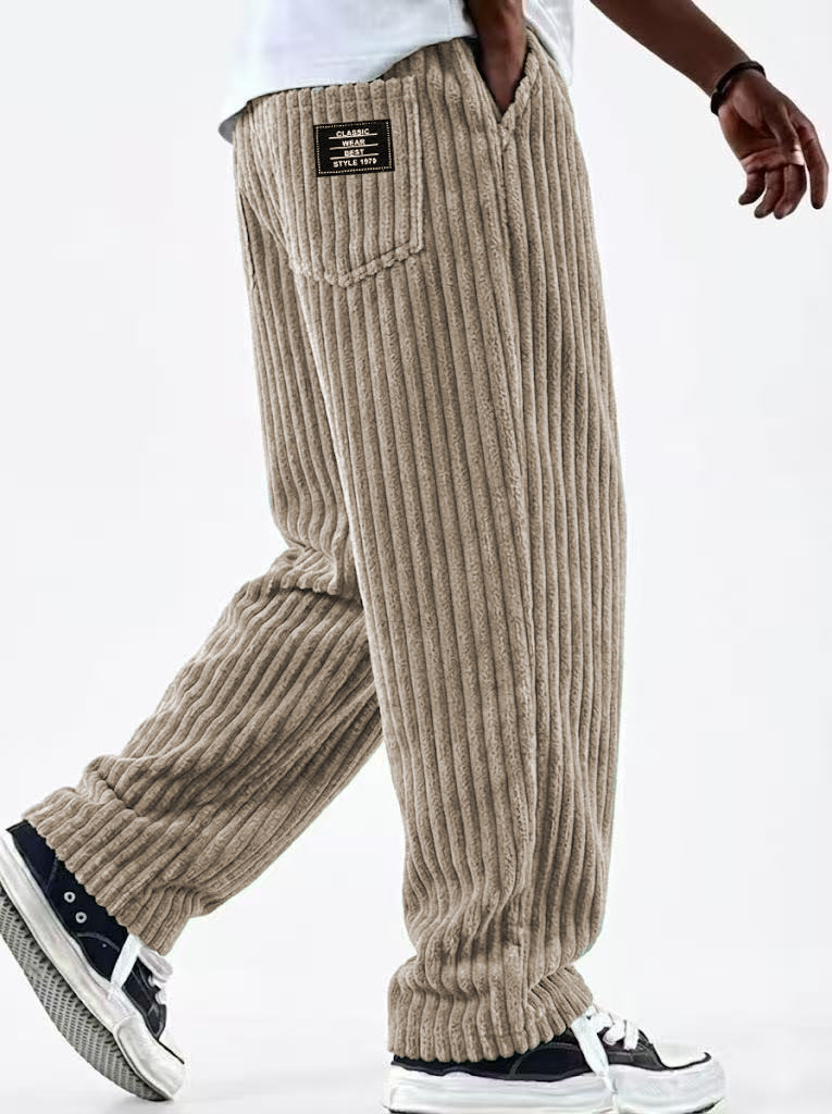겨울 코듀로이 바지 남성용 신상 패션 솔리드 컬러 플리 - Corduroy Pant Warm 리뷰 및 가격