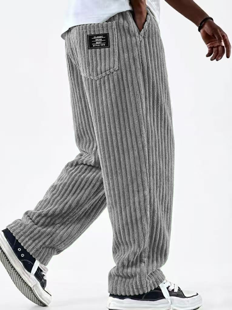 겨울 코듀로이 바지 남성용 신상 패션 솔리드 컬러 플리 - Corduroy Pant Warm 리뷰 및 가격