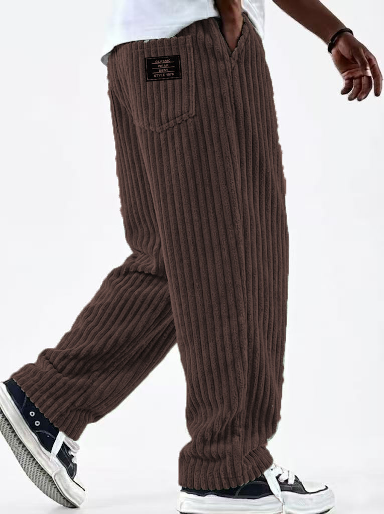 겨울 코듀로이 바지 남성용 신상 패션 솔리드 컬러 플리 - Corduroy Pant Warm 리뷰 및 가격